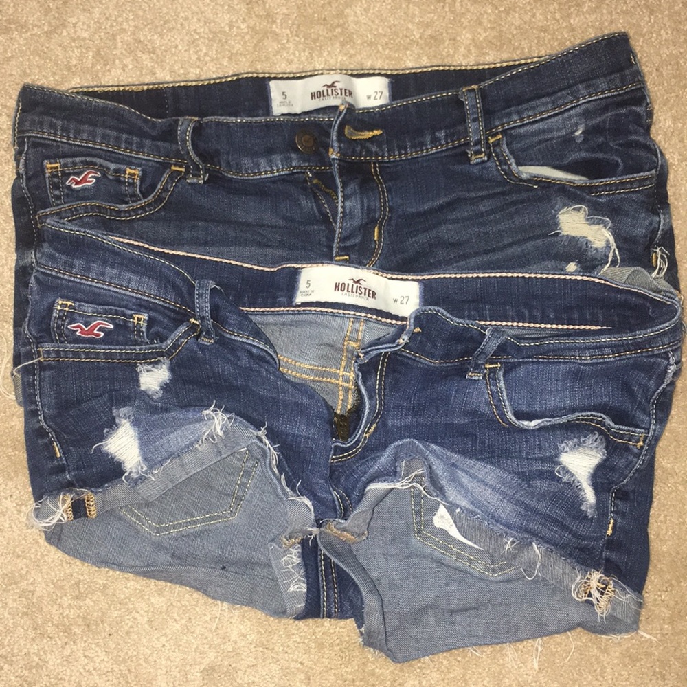 2 Pairs of Hollister Jean Shorts